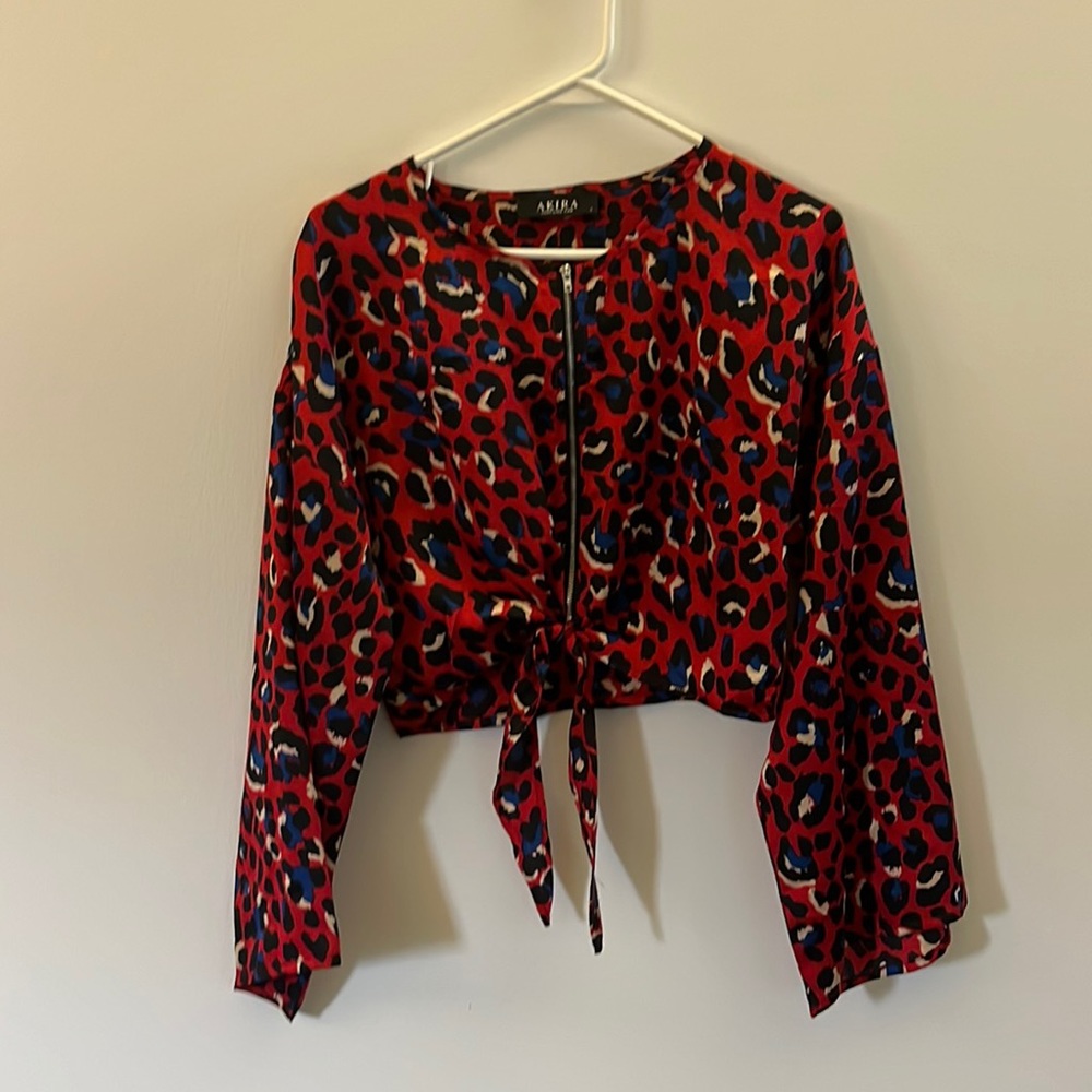 Cute animal print club top